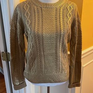 Gold MK long sleeve knit sweater. Never worn. Size L